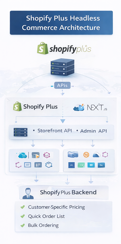 Shopify Plus headless commerce architecture for enterprise stores